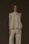 Mutedance 24 Autumn and Winter Wool Silk Short Sleeve T-shirt MD-MD24FW47-hoary MD24FW47 MD24FW48 MD24FW49